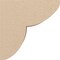 Ekena Millwork 4"W x 8"D x 8"H Classic Crestline Rough Cedar Woodgrain TimberThane Corbel, Primed Tan CORUR04X08X08CRERCPR - alternate 3